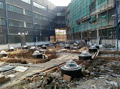 街坊中心日光照明安裝現場 街坊中心日光照明安裝現場